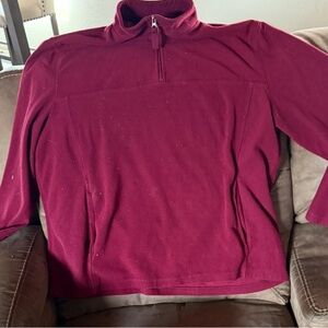 Club Room Burgundy Half-Zip Sweater Men’s Sz XXL Super Soft!